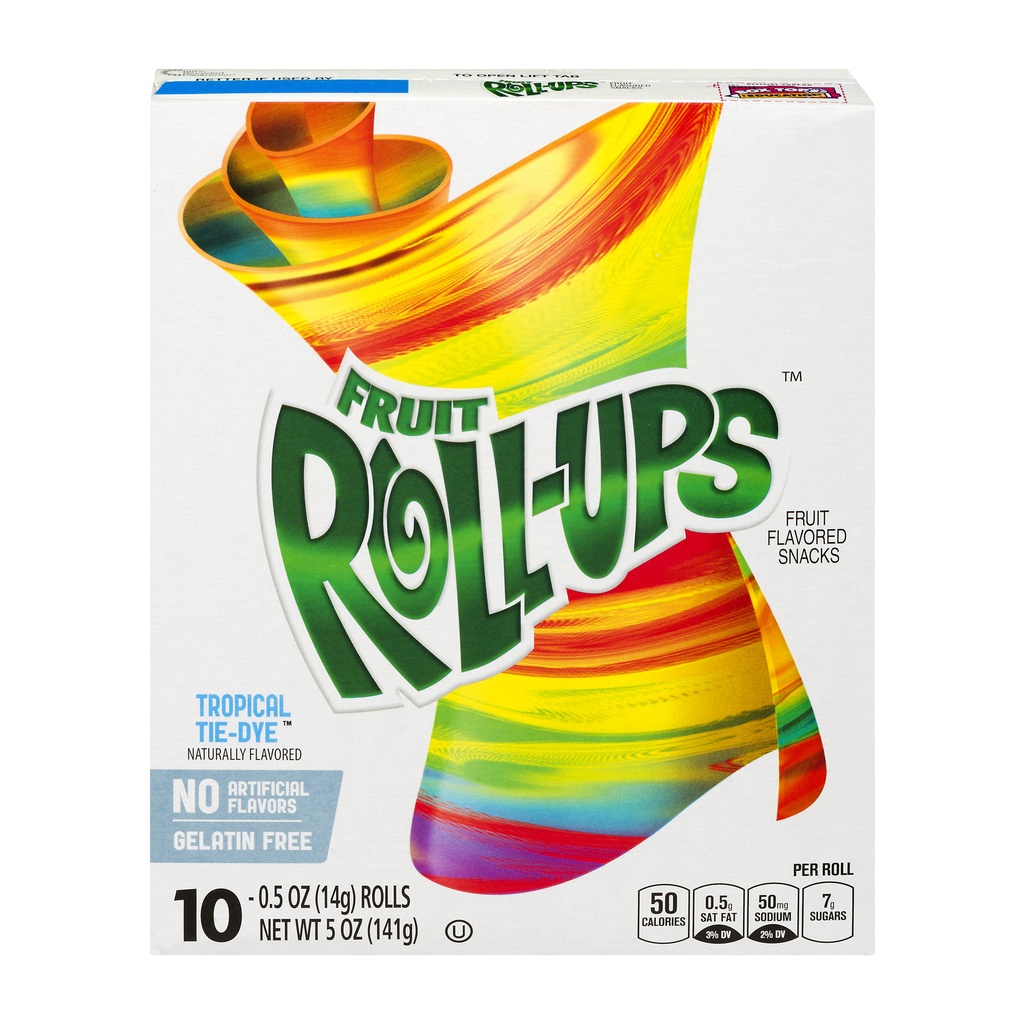 Fruit Roll-Ups Tropical Tie-Dye