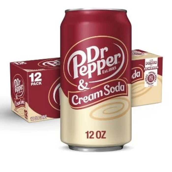 Dr Pepper Cream Soda 12 pack