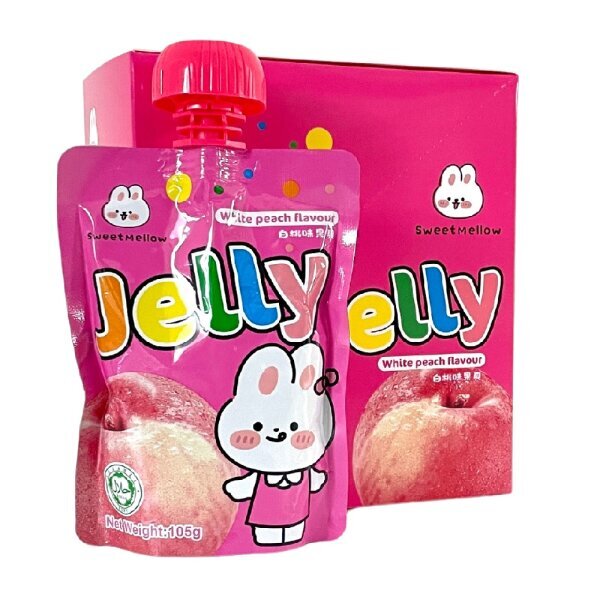 Drink SweetMellow Jelly White Peach Flavour 105gr