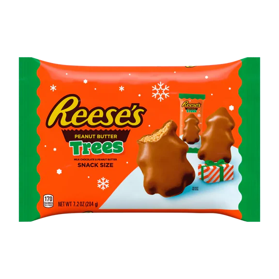 Chocolate Reese's Christmas Tree Snack Size 272gr