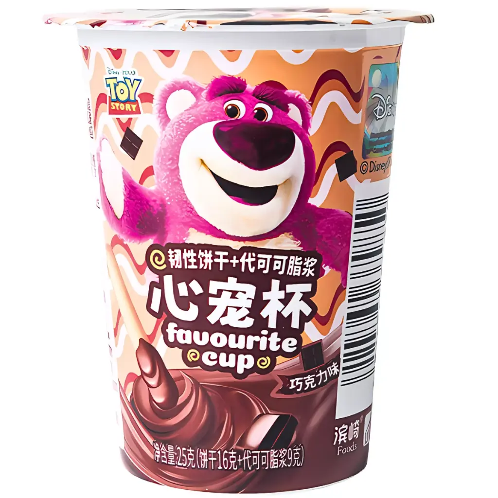 Chocolate Cup Heart, Disney Toy Story Lots-O'-Huggin' Pink Bear (Lotso)