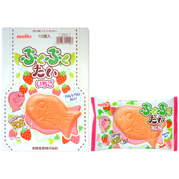 Puku Puku Tai Strawberry Fish 10pack