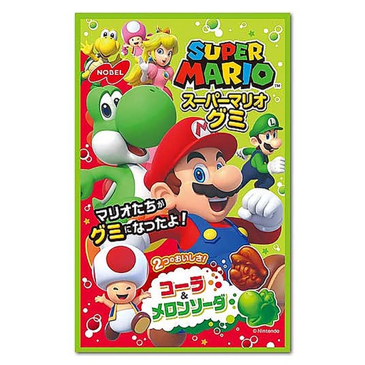 Super Mario Gummy Cola Melon Soda 6pack