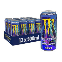 Monster Energy Lewis Hamilton Zero Sugar, pack 12pieces