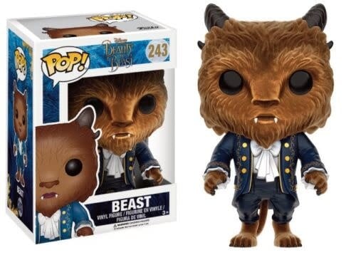 [12905] Funko Disney 0243 Beast Flocked Beaty and the Beast