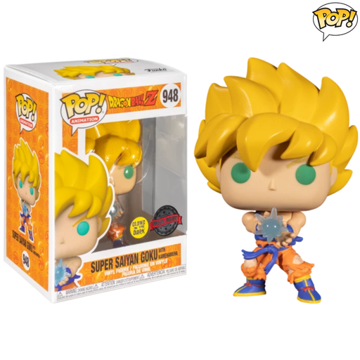 [55632] Funko Animation 0948 Super Saiyon Goku with Kamehameha Dragonball Z DBZ GITD Glow in the Dark Special Edition