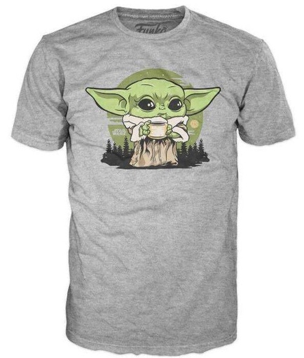 [51352] Funko TEE T-shirt Grogu Eating Bone Broth