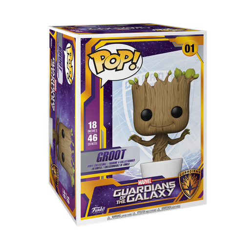 [50094] Funko Marvel 0001 Dancing Groot Guardians of the Galaxy, 18 inch