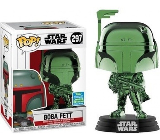 [41901] Funko Star Wars 0297 Boba Fett Green Chromed Summer Convention Limited Edition