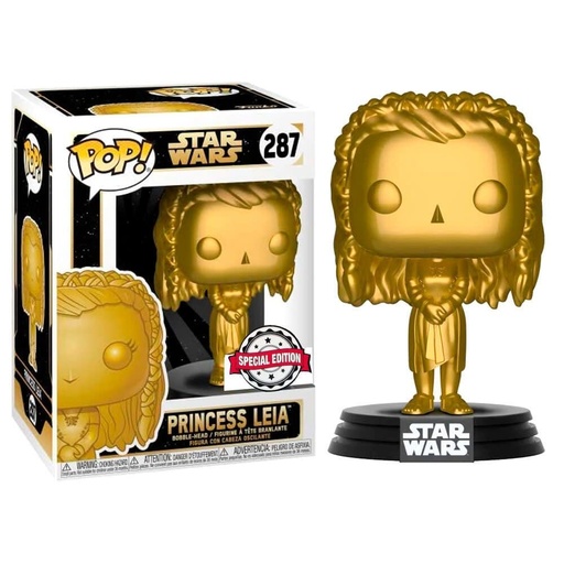 [43017] Funko Star Wars 0287 Princess Leia Gold Chrome Special Edition
