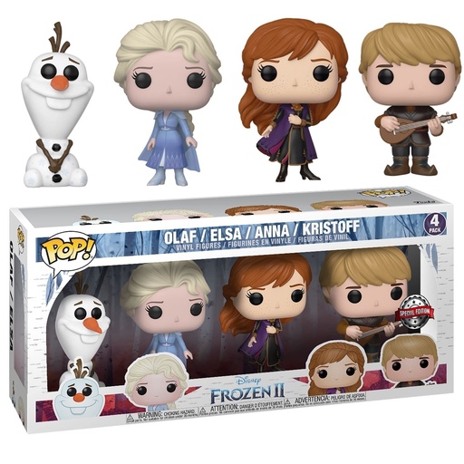 [43971] Funko Disney 4-pack Olaf/Elsa/Anna/ Kristoff Special Edition Frozen II