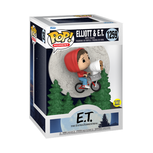 [50769] Funko Movies 1259 Elliot and E.T. Flying on Bike Moment GITD Glow in the Dark
