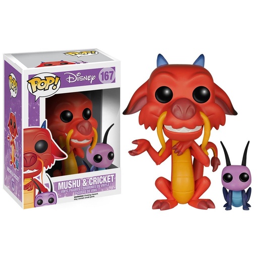 [5898] Funko Disney 0167 Mushu & Cricket Mulan