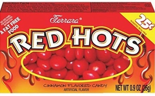 Candy Red Hots Cinnamon Flavored 26gr