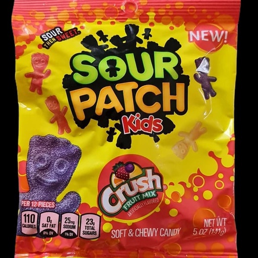 Candy Sour Patch Kids Crush Fruit Mix 141gr