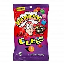 Candy Warheads Cubes Sour Sweet Fruity 226gr