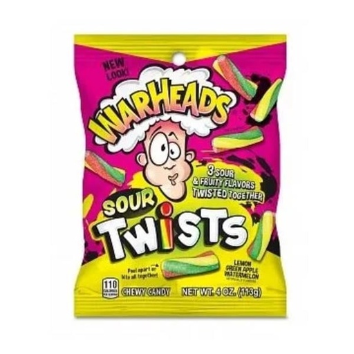 Candy Warheads Sour Twists 113gr