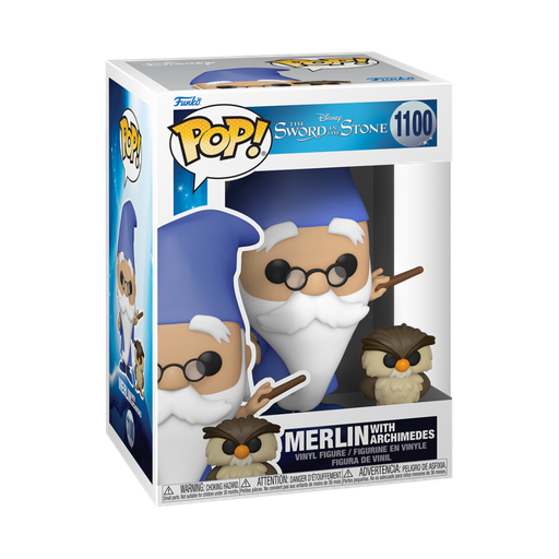 [49152] Funko Disney 1100 Merlin with Archimedes The Sword in the Stone