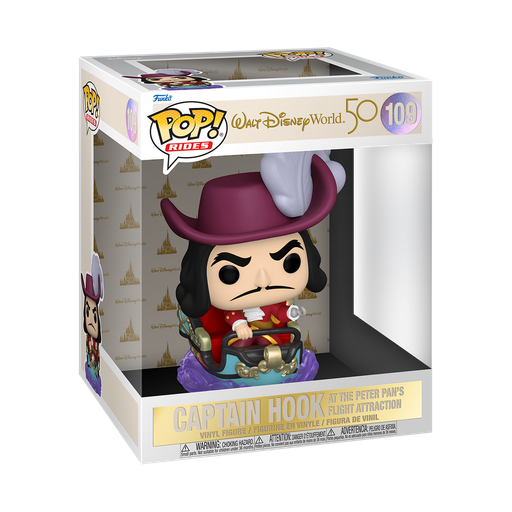 [59512] Funko Disney 0109 Captain Hook on Peter Pan's Flight Attraction Walt Disney 50th Anniversary Rides