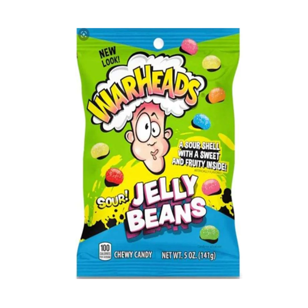 Candy Wareheads Sour! Jelly Beans 141gr