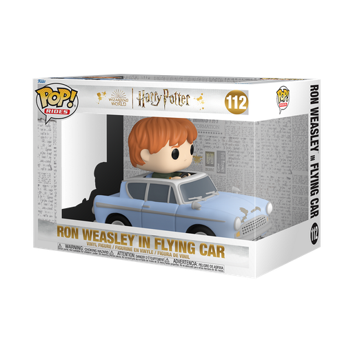 [65654] Funko Harry Potter Rides 112 Ron Weasley in Flying Car Pop Ride Sup Deluxe HP CoS20th Ron with Car Wizarding World