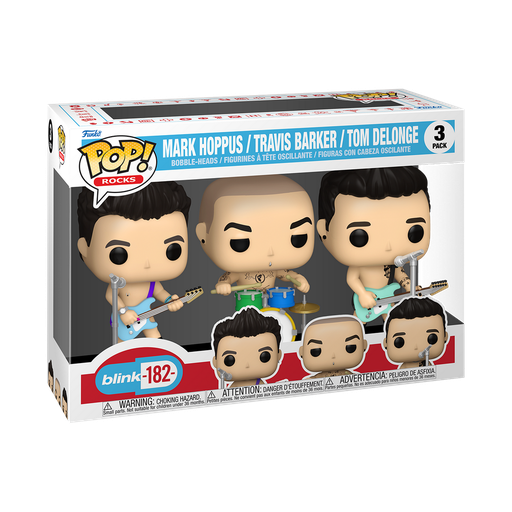 [67837] Funko Rocks 3-pack Blink-182 Mark Hoppus / Travis Barker / Tom Delonge 3PK Music