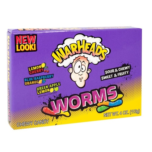 Candy Warheads Sour Worms 113gr