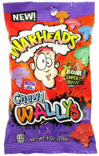 Candy Warheads Chewy Wallys 226gr