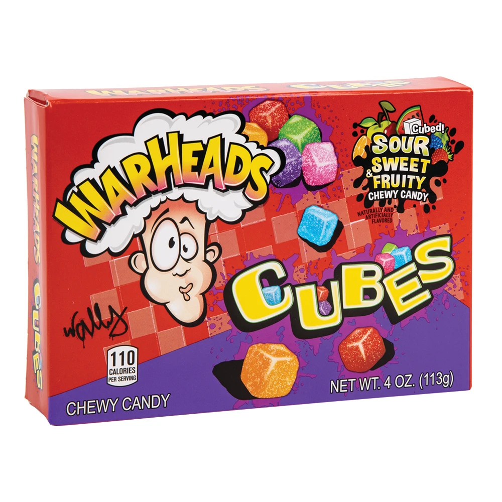 Candy Warheads Chewy Cubes Box 113gr