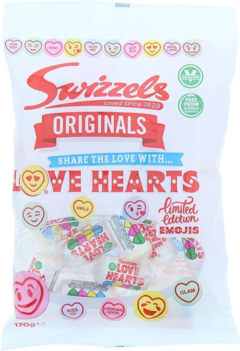 Candy Swizzels Matlow Love Hearts 170gr