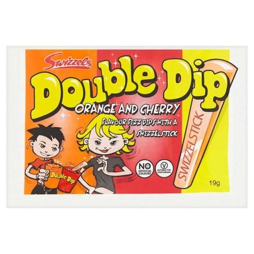 Candy Swizzels Double Dip Orange and Cherry Swizzle Stick 19gr