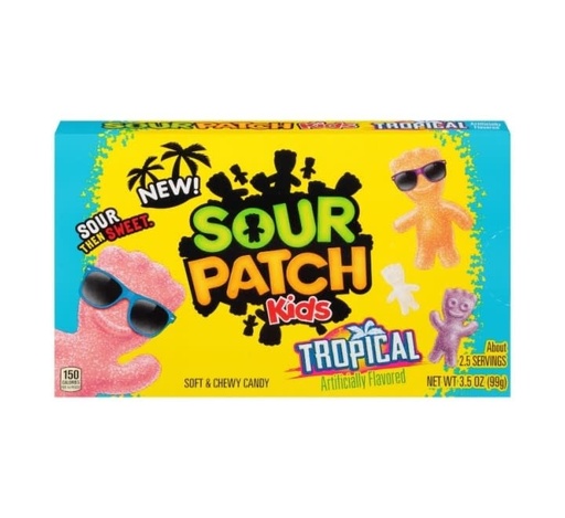 [70462002027] Candy Sour Patch Kids Tropical Theatre 99gr