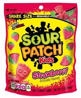 Candy Sour Patch Kids Strawberry Share Size 340gr