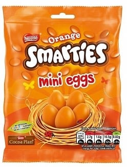 Chocolate Smarties Orange Mini Egg 80gr