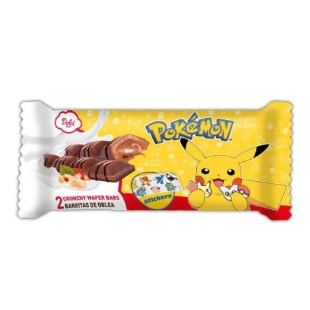 Chocolate Pokémon Crunchy Wafer Bars 45gr
