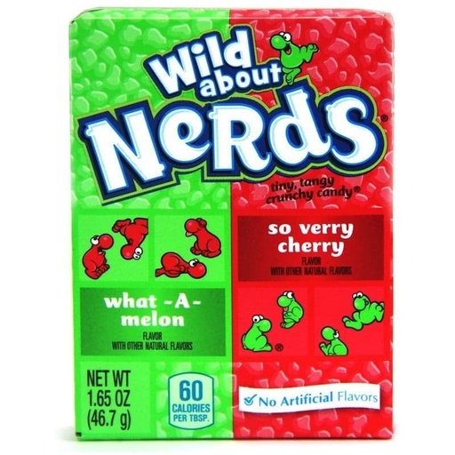 [7933925] Candy Nerds Wild Cherry & Watermelon 46gr