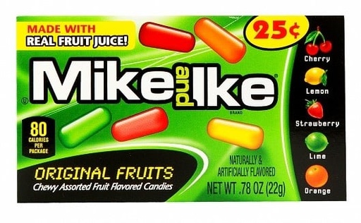 Candy Mike and Ike Original Fruits Minis 22gr