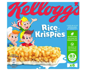 Cereal Kellog's Rice Krispies 6pack bars