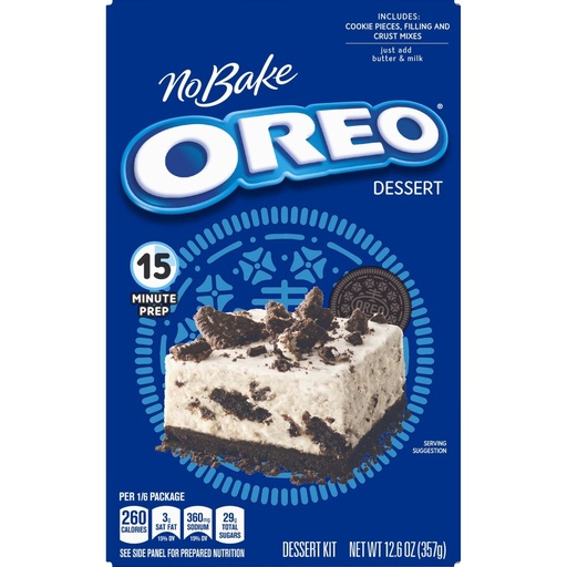 Pudding Jell-O No bake Oreo dessert mix 357 gr