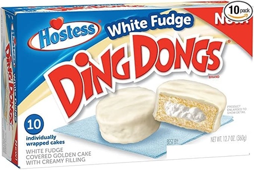 Cookies Hostess Ding Dongs White Fudge 10p