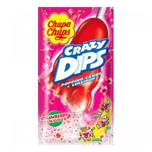 Candy Chupa Crazy Dips Strawberry 14gr