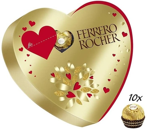 Candy Ferrero Rocher Heart Box 125gr