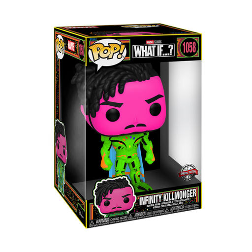 [62814] Funko Marvel 1058 Infinity Killmonger Jumbo 10inch Blacklight Special Edition What If...?