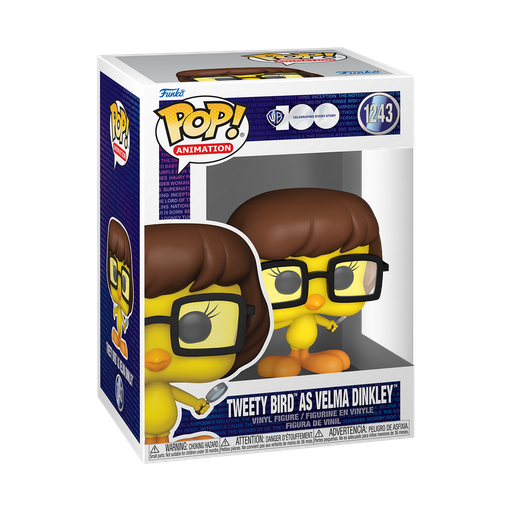 [69428] Funko Animation 1243 Tweety Bird as Velma Dinkley WB Warner Bros 100th Looney Tunes & Scooby Doo Mash-Ups