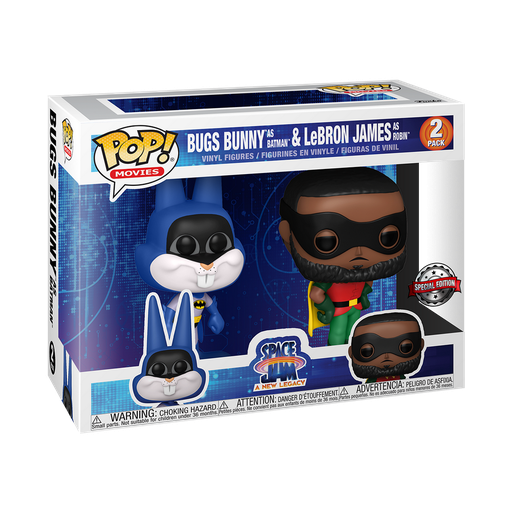 [56231] Funko Movies 2pack Bugs Bunny as Batman & LeBron James as Robin Space Jam a New Legacy