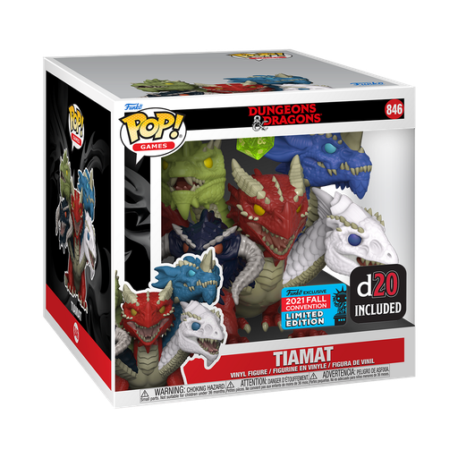 [56466] Funko Games 0846 Tiamat D&D Dungeons and Dragons d20 Included 2021 Fall Convention Limited Edition