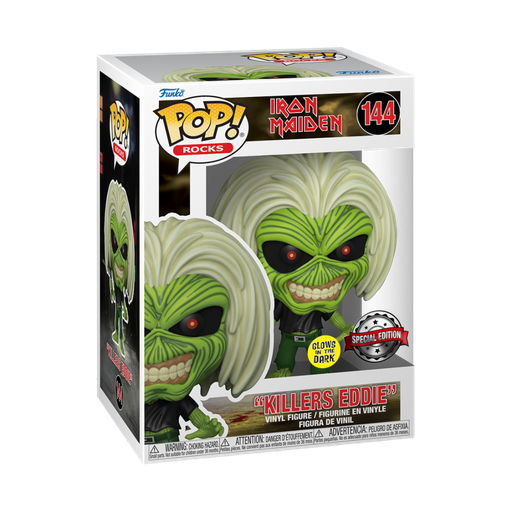 [58857] Funko Rocks 144 Killers Eddie GitD Glow in the Dark Special Edition Iron Maiden
