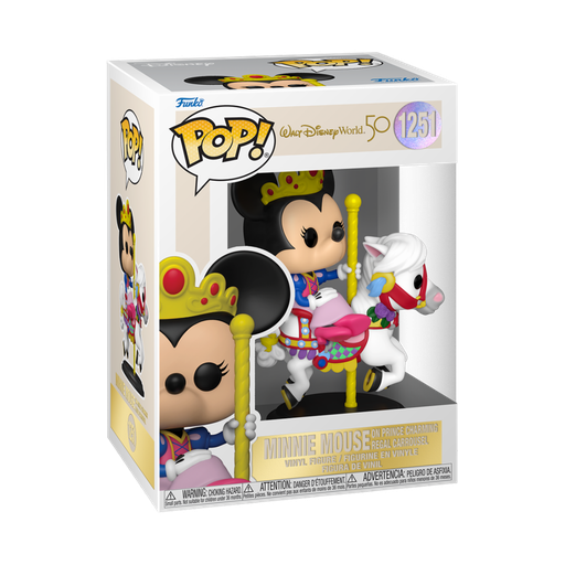 [65718] Funko Disney 1251 Minnie Mouse on Prince Charming Regal Carrousel Walt Disney World 50th Anniversary