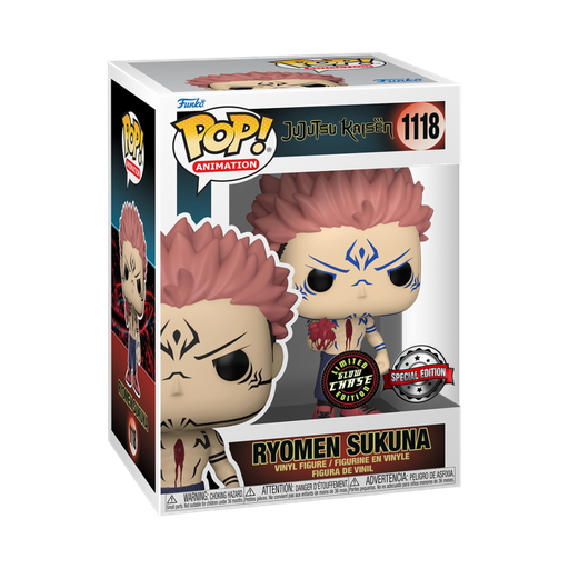 [62648] Funko Animation 1118 Ryomen Sukuna with Heart Chase Glow in the Dark Special Edition Jujutsu Kaisen
