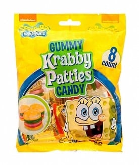 Candy Spongebob Squarepants Gummy Krabby Patties Bag 72gr